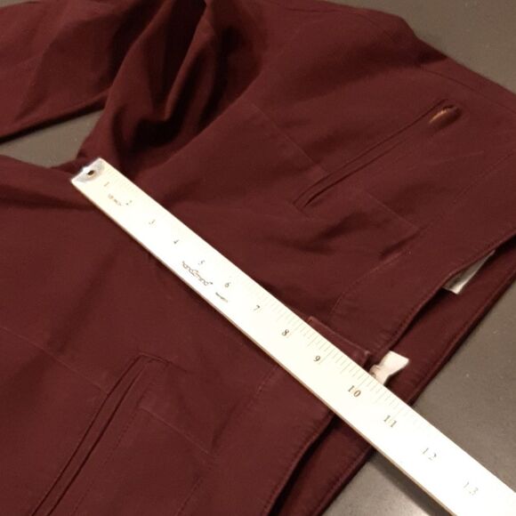 LOFT Burgundy Modern Skinny Ankle Pants - Picture 11 of 11